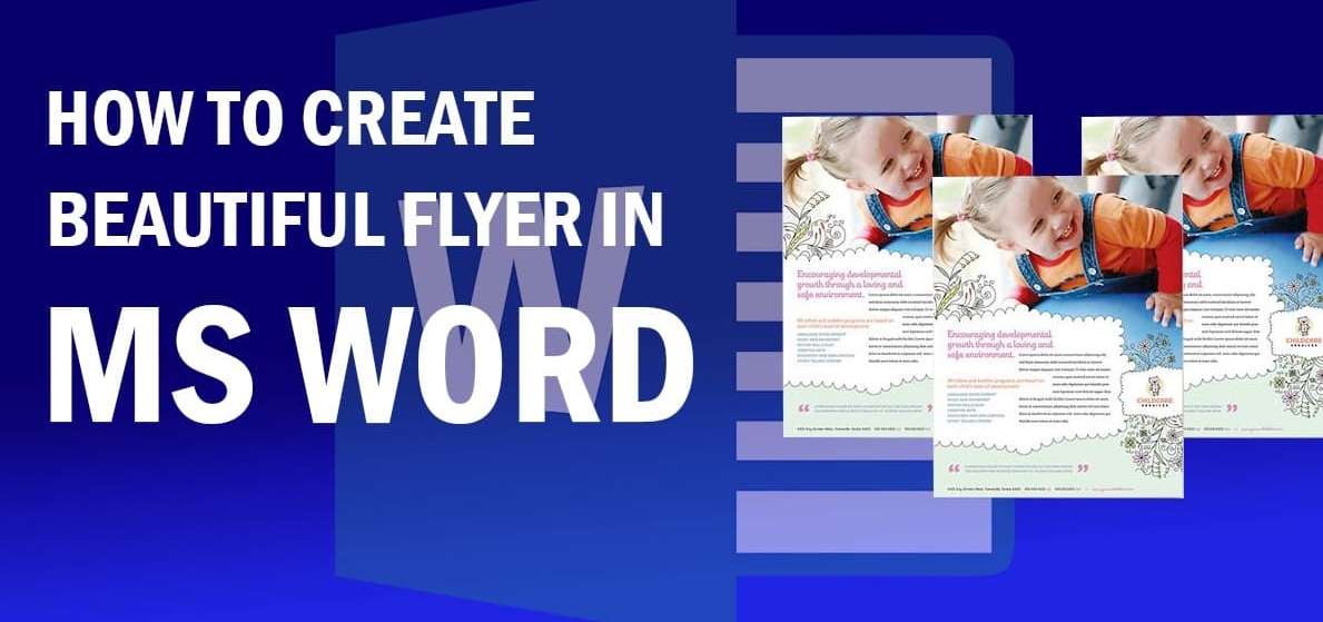 create beautiful flyer in ms word