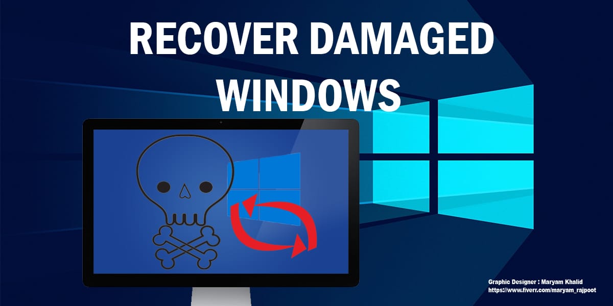 recover damaged windows using usb recovery drive