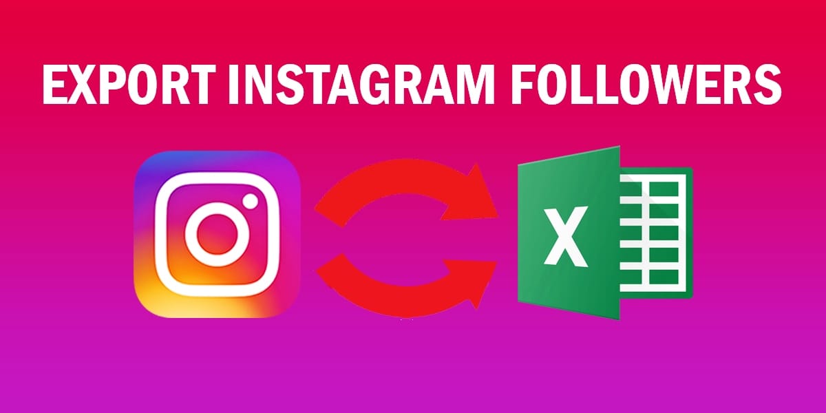 export Instagram followers to excel