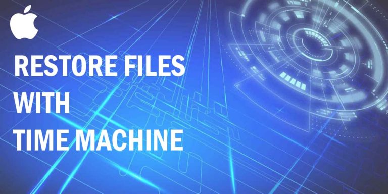 How to Restore Files From Time Machine Backup in Mac