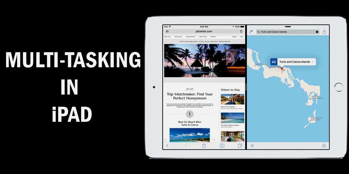 multitask or split view feature in iPad
