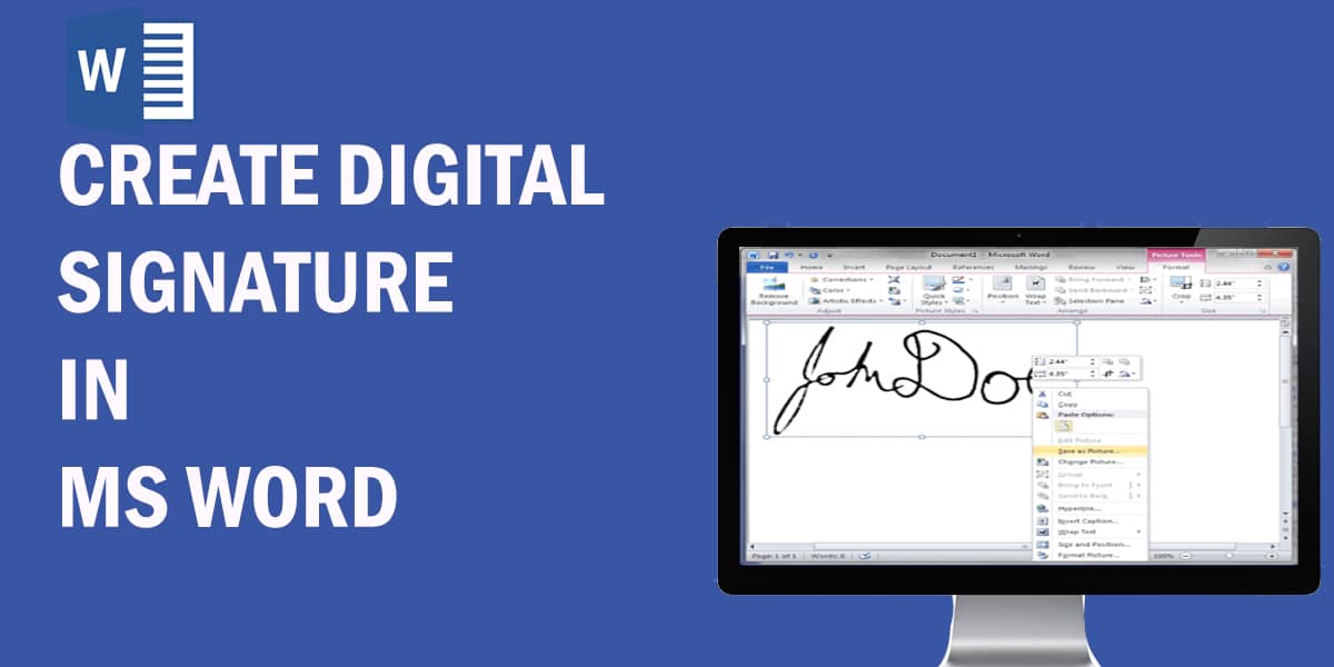 How to Create Digital Signature in MS Word