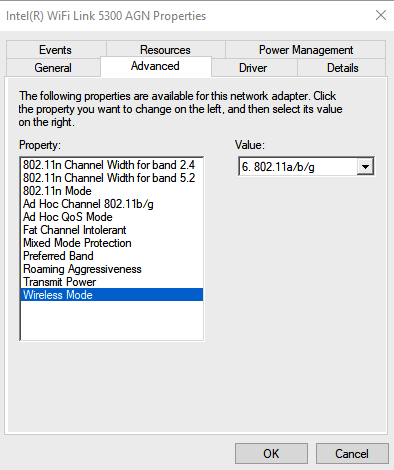 wifi properties