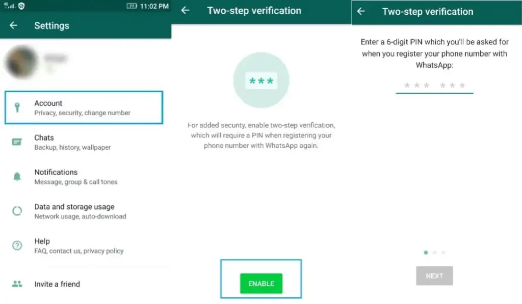 Whatsapp two-step verification