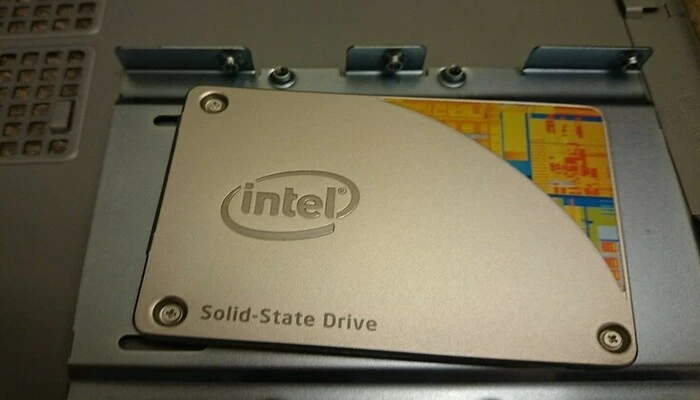An Intel solid state drive