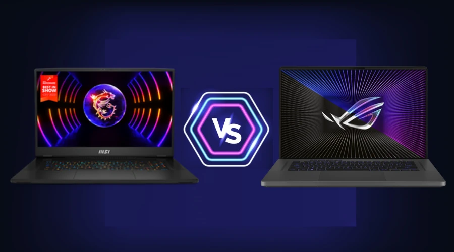 MSI vs Asus gaming laptops side by side