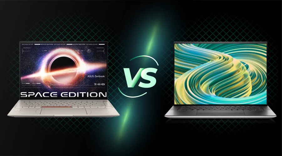 Asus vs Dell laptops side by side