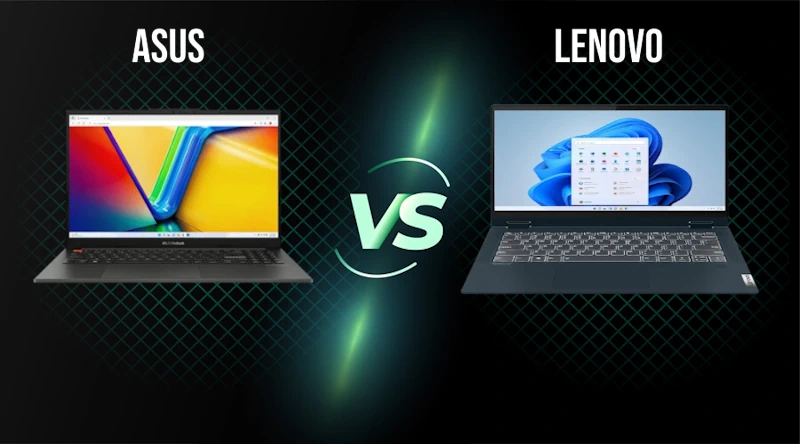 Asus and Lenovo laptops